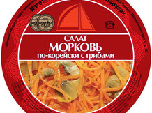 Морковь по-корейски с грибами